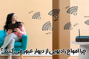 امواج رادیویی از دیوار عبور می کند